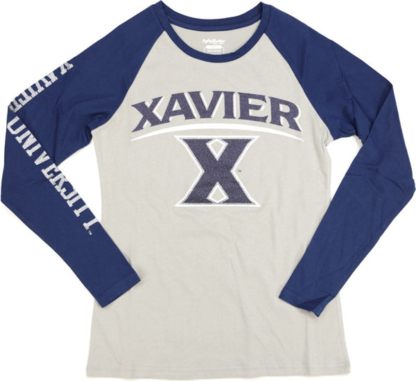 Big Boy Xavier Musketeers S4 Womens Long Sleeve Tee [Navy Blue]