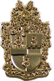 Alpha Phi Alpha Polished Sandblasted Shield Lapel Pin [Gold]