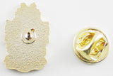 Alpha Phi Alpha Polished Sandblasted Shield Lapel Pin [Gold]