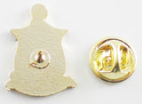 Kappa Alpha Psi Shield Polished Sandblasted Lapel Pin [Gold]