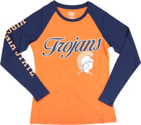 Big Boy Virginia State Trojans S4 Womens Long Sleeve Tee [Navy Blue]
