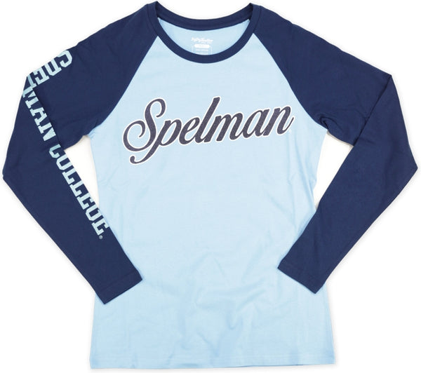 Big Boy Spelman College S4 Womens Long Sleeve Tee [Sky Blue]