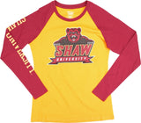 Big Boy Shaw Bears S4 Womens Long Sleeve Tee [Maroon]
