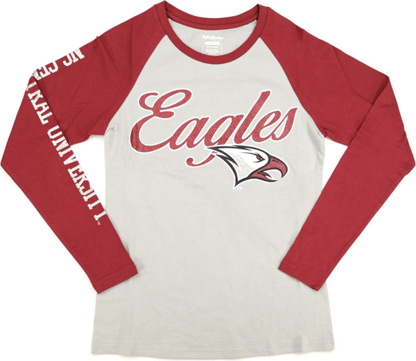 Big Boy North Carolina Central Eagles S4 Womens Long Sleeve Tee [Maroon]