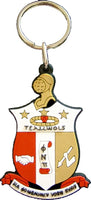 Kappa Alpha Psi PVC Shield Key Chain [White]