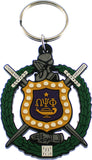 Omega Psi Phi PVC Shield Key Chain [Green]