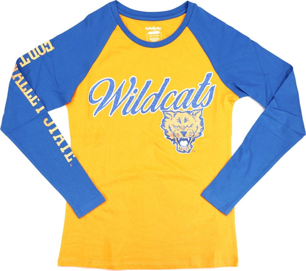 Big Boy Fort Valley State Wildcats S4 Womens Long Sleeve Tee [Royal Blue]