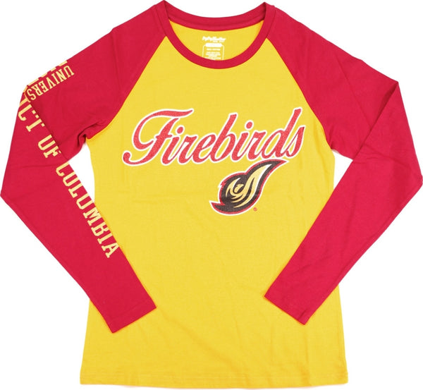 Big Boy District Of Columbia Firebirds S4 Womens Long Sleeve Tee [Crimson Red]