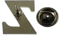 Zeta Phi Beta Big Letter Z Dove Lapel Pin [Silver]