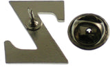 Zeta Phi Beta Big Letter Z Dove Lapel Pin [Silver]