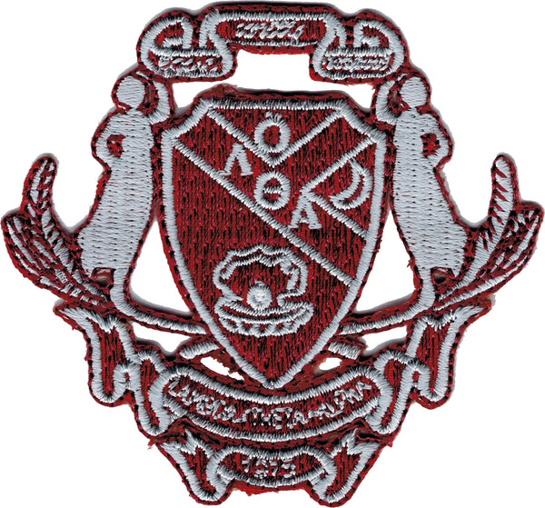 Lambda Theta Alpha Crest Iron-On Patch [Maroon]