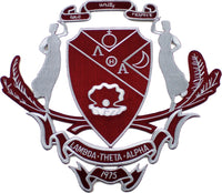 Lambda Theta Alpha Crest Iron-On Patch [Maroon]