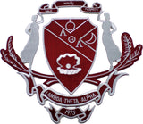 Lambda Theta Alpha Crest Iron-On Patch [Maroon]