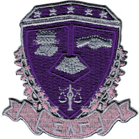 Sigma Lambda Gamma Crest Iron-On Patch [Purple]
