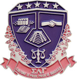 Sigma Lambda Gamma Crest Lapel Pin [Silver]