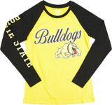 Big Boy Bowie State Bulldogs S4 Womens Long Sleeve Tee [Black]