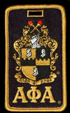Alpha Phi Alpha Shield Twill Luggage Tag [Black]