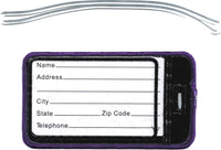 Omega Psi Phi Escutcheon Shield Twill Luggage Tag [Khaki]