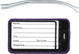 Omega Psi Phi Escutcheon Shield Twill Luggage Tag [Khaki]