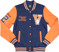 Big Boy Virginia State Trojans S4 Womens Fleece Jacket [Navy Blue]