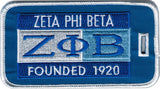 Zeta Phi Beta Founded 1920 Luggage Tag [Blue]
