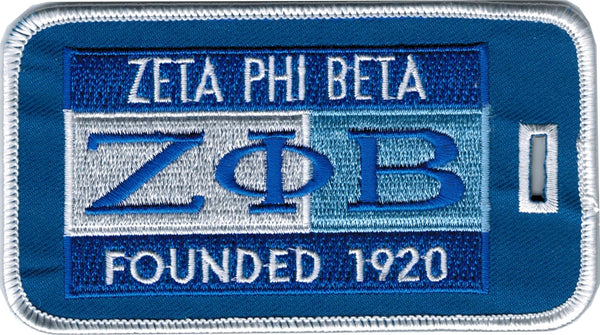 Zeta Phi Beta Founded 1920 Luggage Tag [Blue]