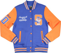 Big Boy Savannah State Tigers S4 Womens Fleece Jacket [Royal Blue]