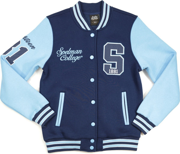 Big Boy Spelman College S4 Womens Fleece Jacket [Navy Blue]