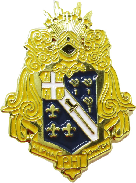 Alpha Phi Omega Shield Lapel Pin [Gold]