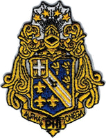 Alpha Phi Omega Shield Iron-On Patch [Gold]