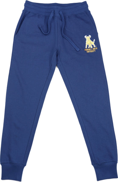 Big Boy Johnson C. Smith Golden Bulls S4 Womens Sweatpants [Navy Blue]