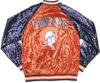 Big Boy Virginia State Trojans S4 Womens Sequins Jacket [Orange]