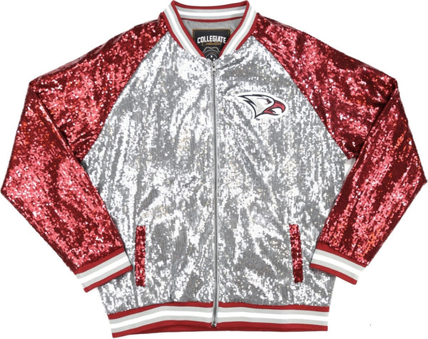 Big Boy North Carolina Central Eagles S4 Womens Sequins Jacket [Grey]