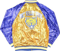 Big Boy Fort Valley State Wildcats S4 Womens Sequins Jacket [Gold]