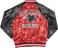 Big Boy Clark Atlanta Panthers S4 Womens Sequins Jacket [Red]