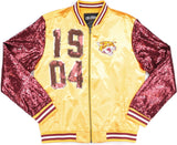 Big Boy Bethune-Cookman Wildcats S4 Womens Sequins Satin Jacket [Gold]