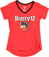 Big Boy Barry Buccaneers S3 Womens V-Neck Tee [Red]