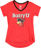 Big Boy Barry Buccaneers S3 Womens V-Neck Tee [Red]