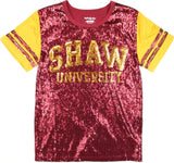 Big Boy Shaw Bears S6 Womens Sequins Tee [Maroon]