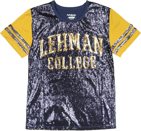 Big Boy Lehman Lightning S6 Womens Sequins Tee [Navy Blue]