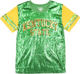 Big Boy Kentucky State Thorobreds S6 Womens Sequins Tee [Green]
