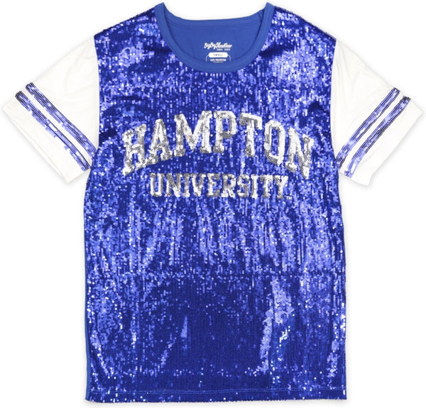 Big Boy Hampton Pirates S6 Womens Sequins Tee [Royal Blue]