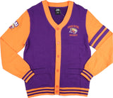 Big Boy Edward Waters Tigers S4 Mens Cardigan [Purple]