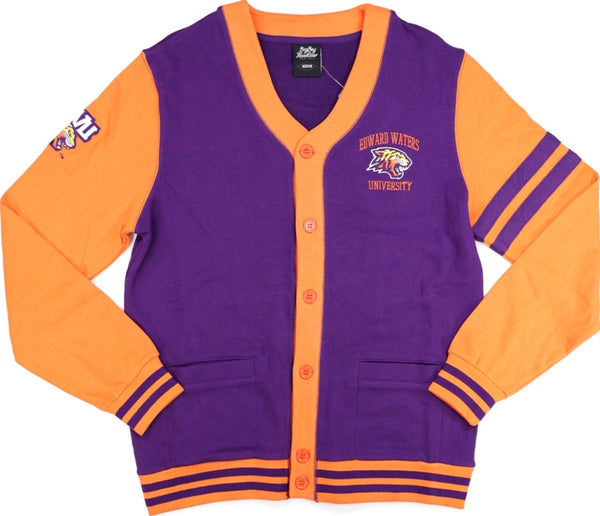 Big Boy Edward Waters Tigers S4 Mens Cardigan [Purple]