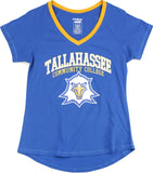 Big Boy Tallahassee Eagles S3 Womens V-Neck Tee [Royal Blue]