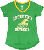 Big Boy Kentucky State Thorobreds S3 Womens V-Neck Tee [Green]