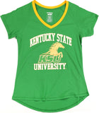 Big Boy Kentucky State Thorobreds S3 Womens V-Neck Tee [Green]