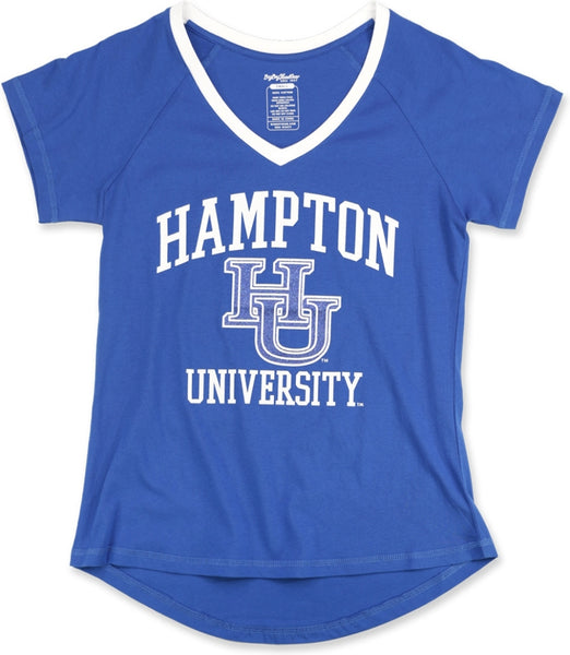 Big Boy Hampton Pirates S3 Womens V-Neck Tee [Royal Blue]