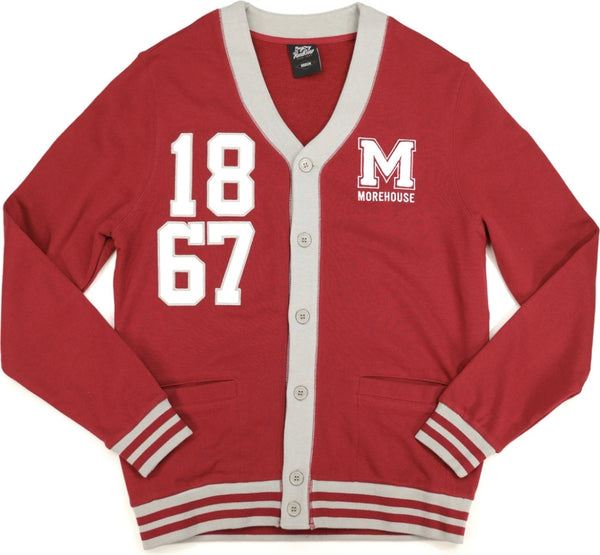 Big Boy Morehouse Maroon Tigers S5 Mens Cardigan [Maroon]