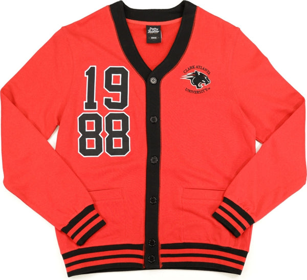 Big Boy Clark Atlanta Panthers S5 Mens Cardigan [Red]